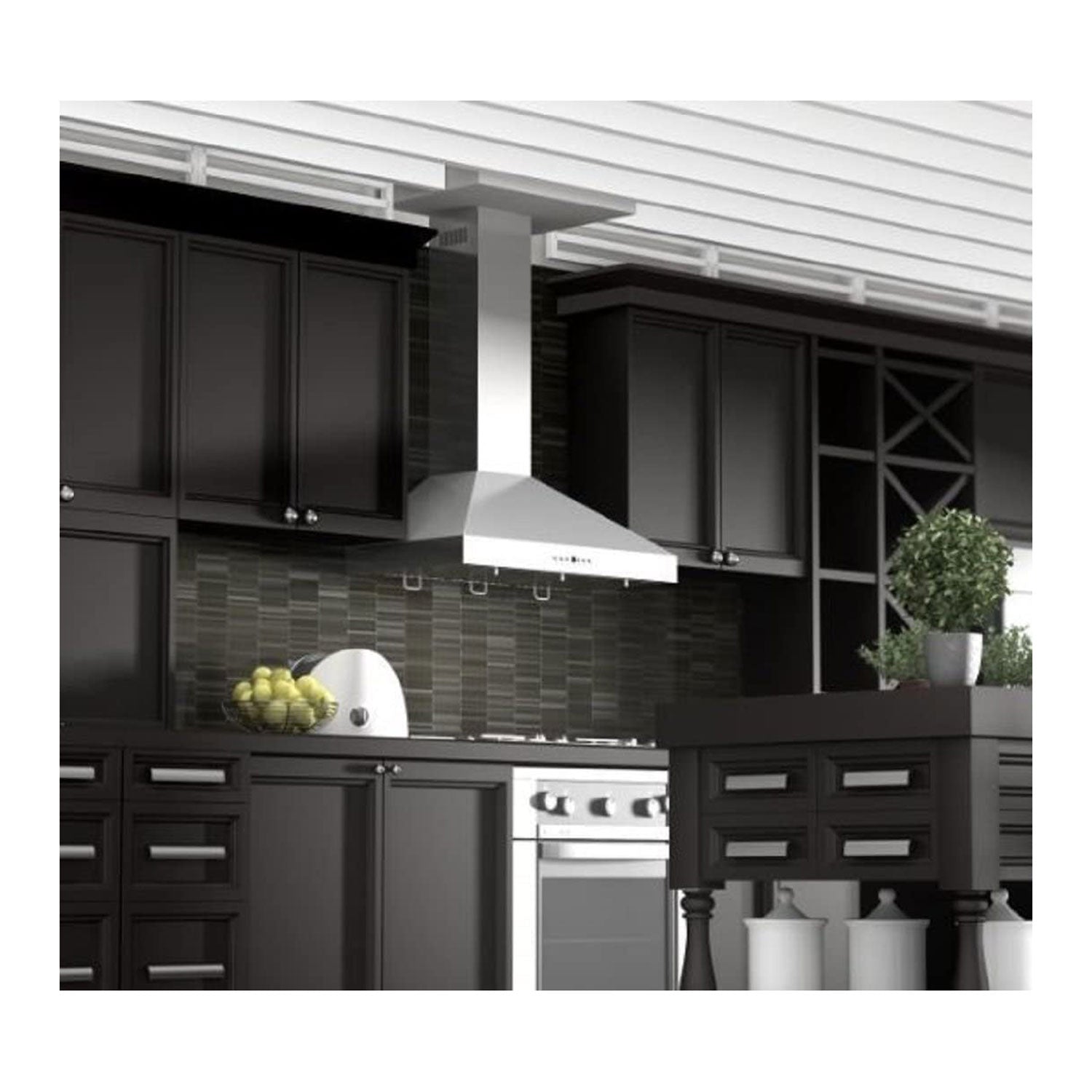 ZLINE KL3CRN 36 Inch Mount Wall Range Hood With Crown Molding, Stainless Steel