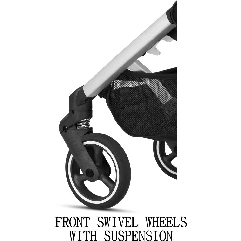 GB Pockit Plus All-City 3-in-1 Infant Travel Ultra-Compact Folding Stroller, Blk