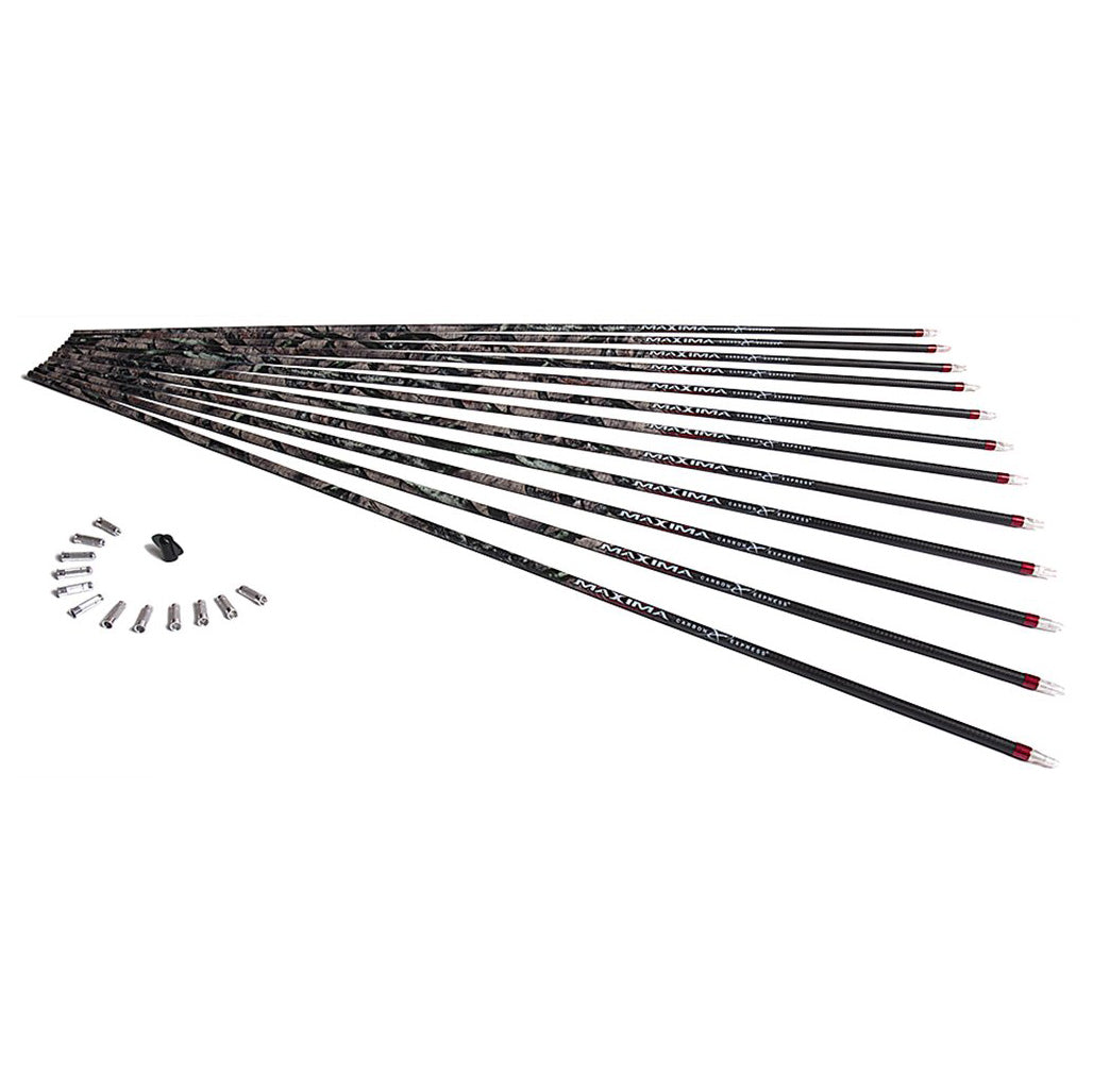 Carbon Express 50676 Maxima 350 Size 32.5 Inch Bowhunting Arrow Shafts, 12 Pack