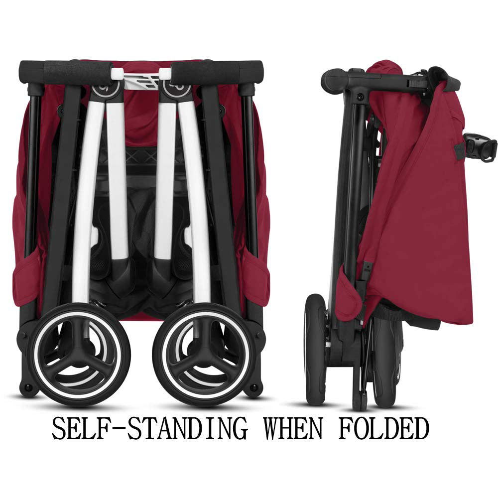 GB Pockit Plus All-City 3-in-1 Infant Travel Ultra-Compact Folding Stroller, Blk