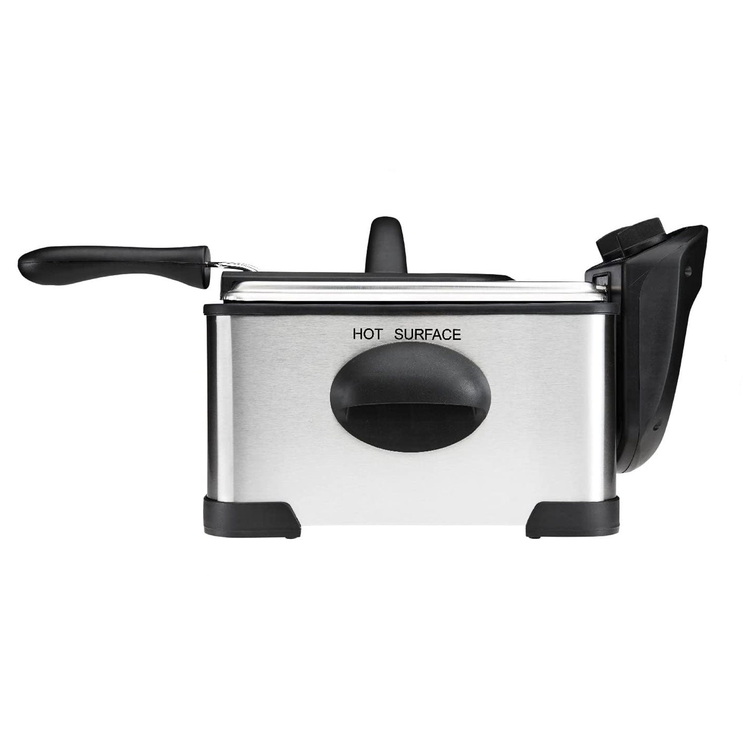 Chefman Jumbo Size 4 Liter 1700 Watt Deep Fryer, Stainless Steel (Open Box) - VMInnovations