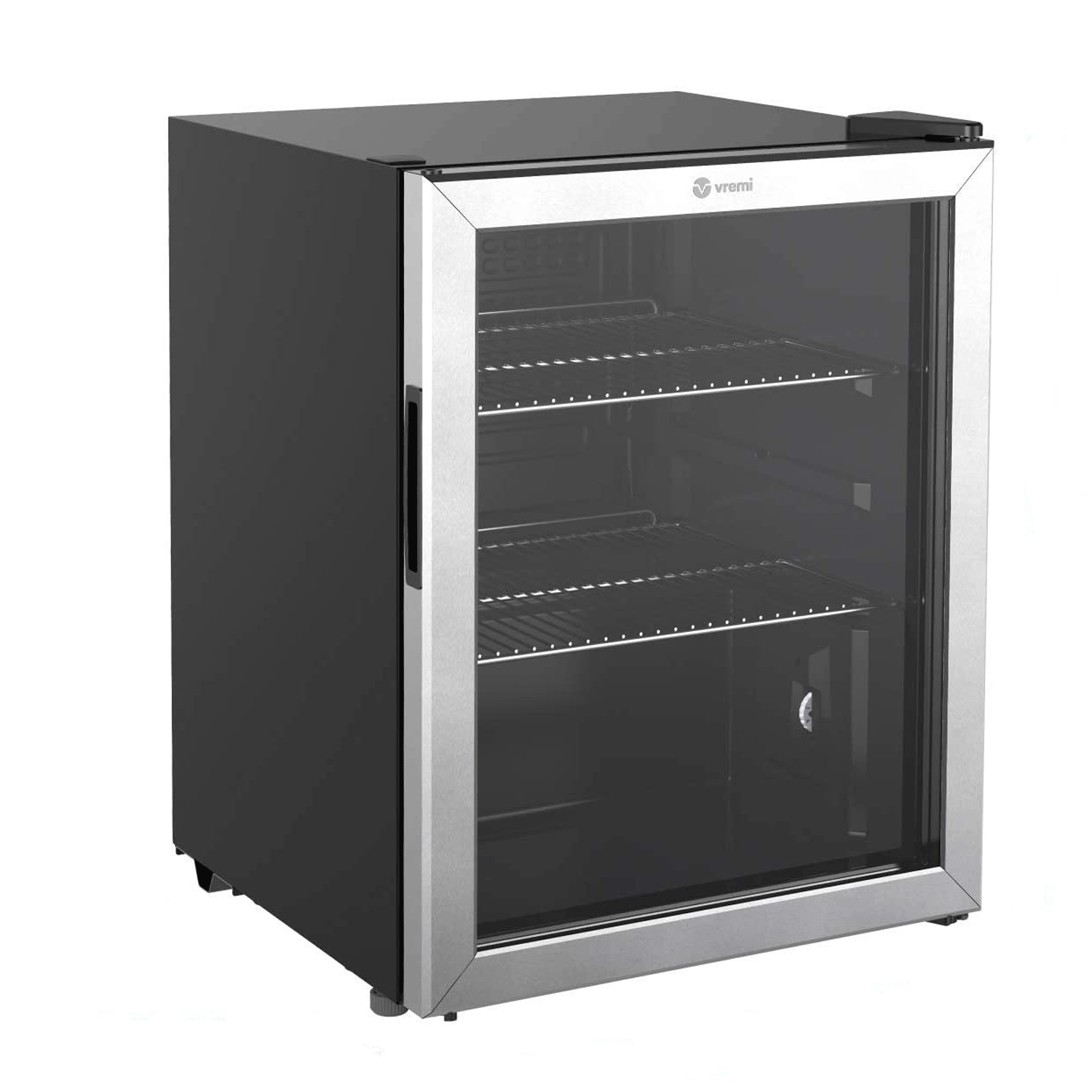 Vremi 2.7 Cubic Foot Glass Door 2 Adjustable Shelves Mini Fridge (For Parts)