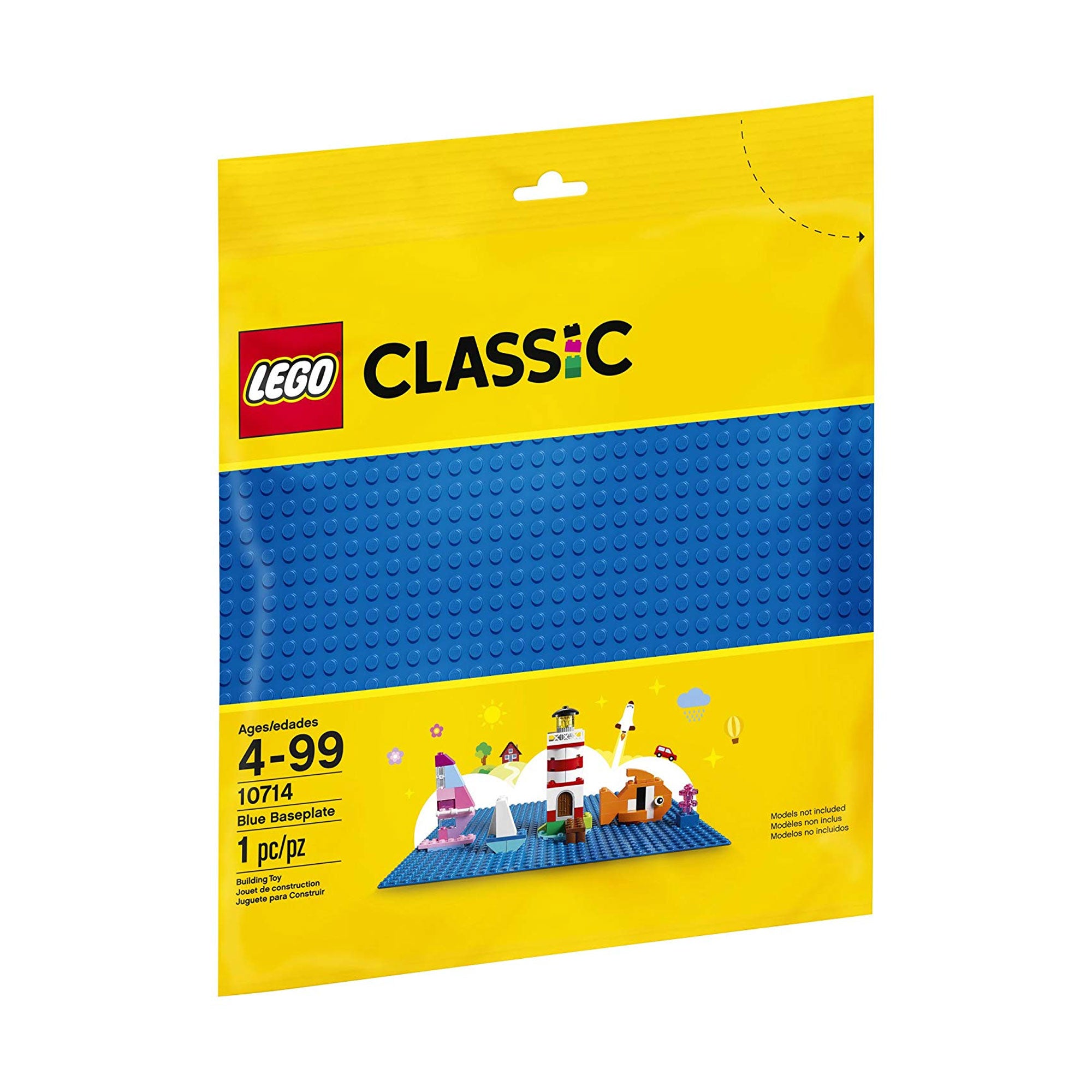 LEGO Classic 6213433 10 x 10 Inch Baseplate for Building, Blue (2 Pack)