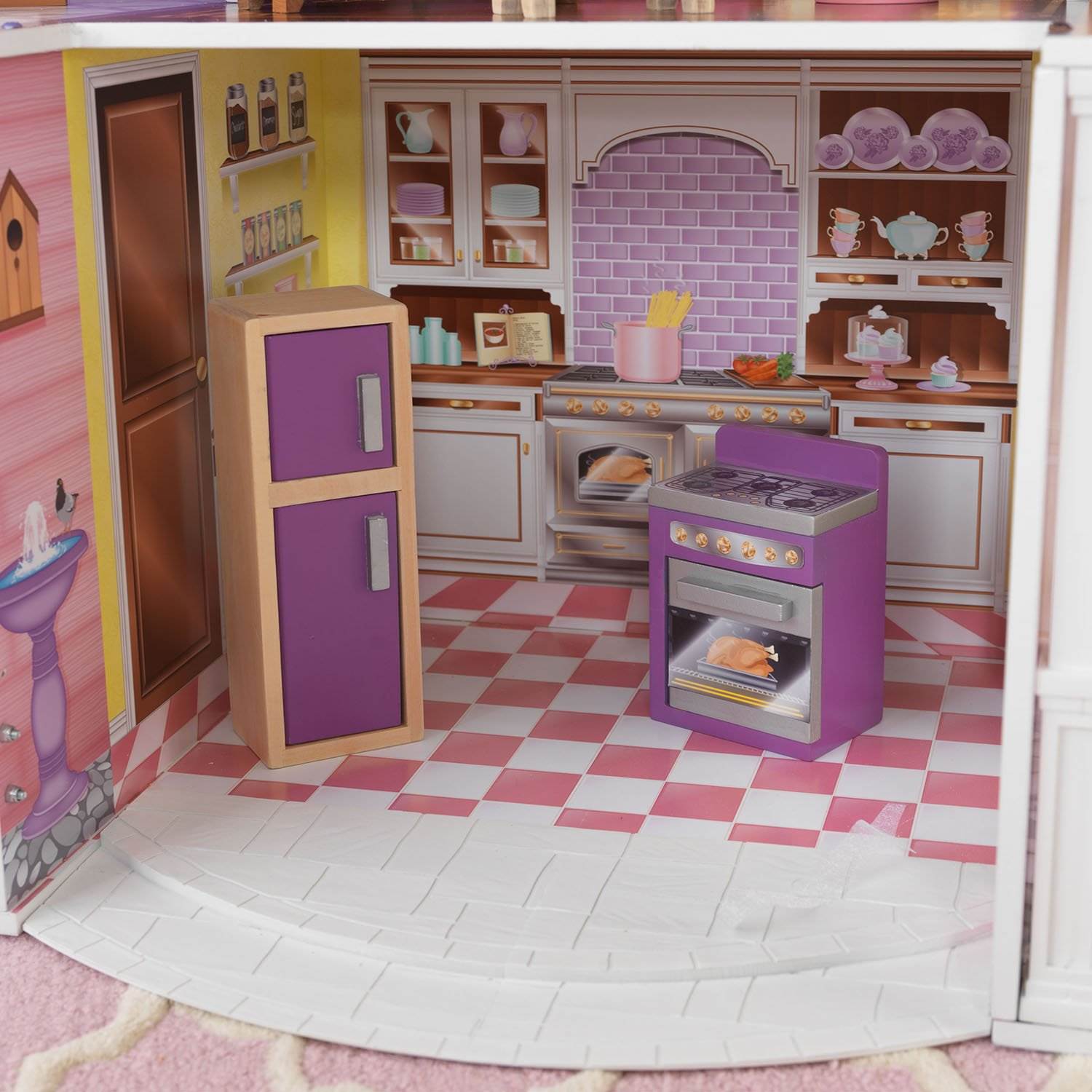 KidKraft Country Estates Dollhouse Wooden Pretend Play House |65242 - Open Box