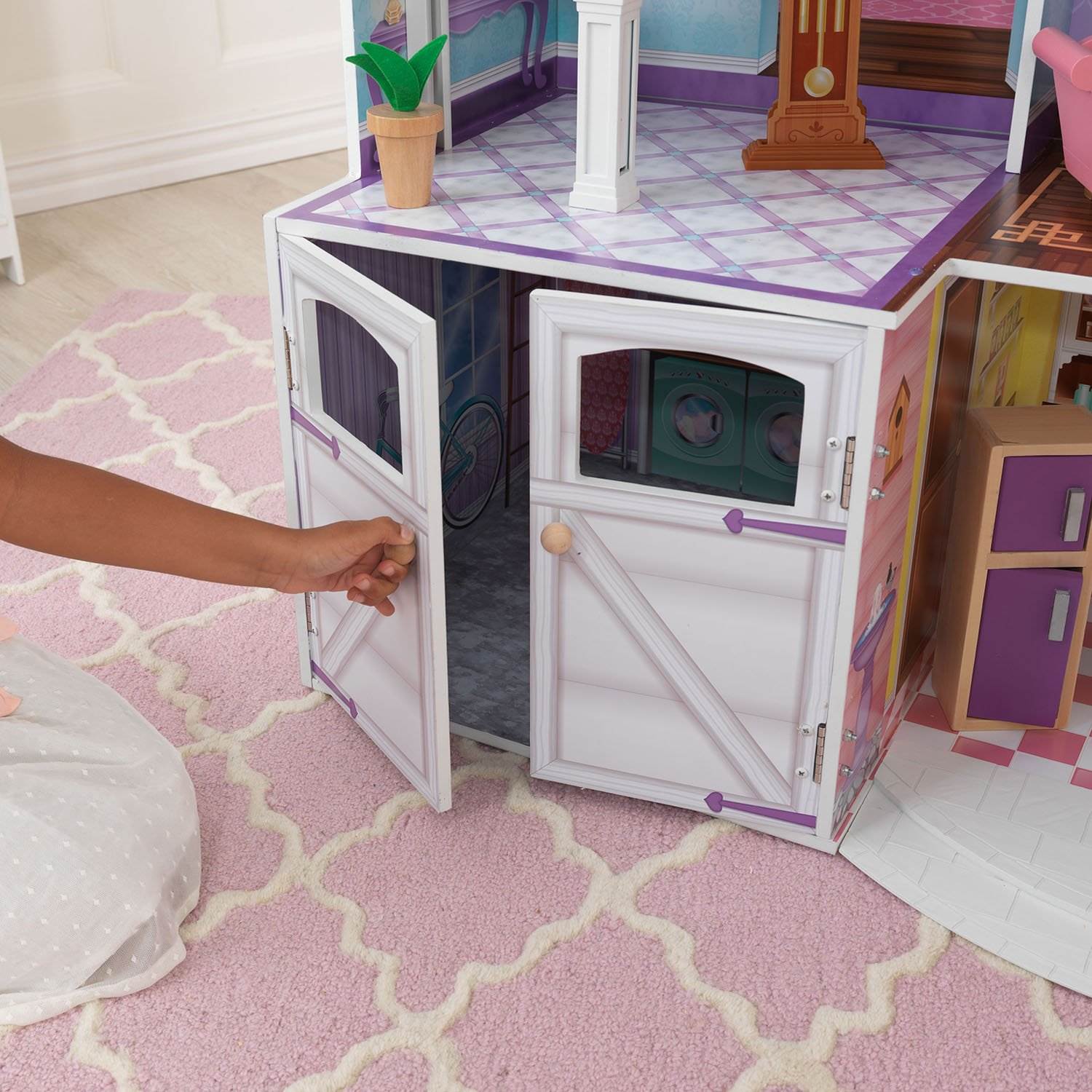 KidKraft Country Estates Dollhouse Wooden Pretend Play House |65242 - Open Box