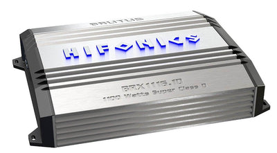 Hifonics BRX1116.1D MONO 1100 Watt Class D Amplifier Amp + Wiring + Capacitor
