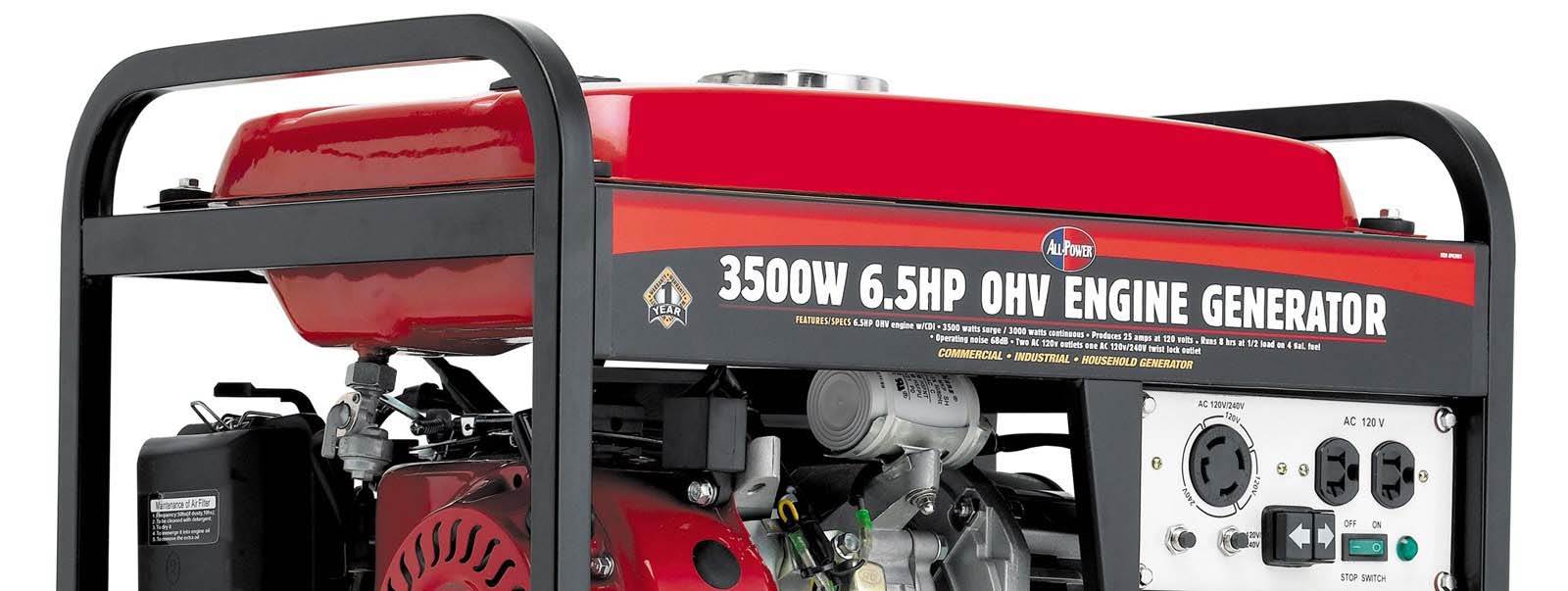 All Power 3,500 Watt 6.5 HP OHV 4-Cycle Gas Powered Generator (Open Box)
