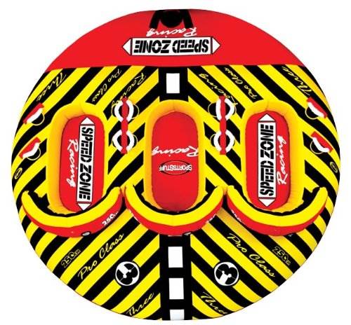 SPORTSSTUFF 53-1940 Speedzone 3 Triple Rider Towable Boat Lake Inflatable Tube