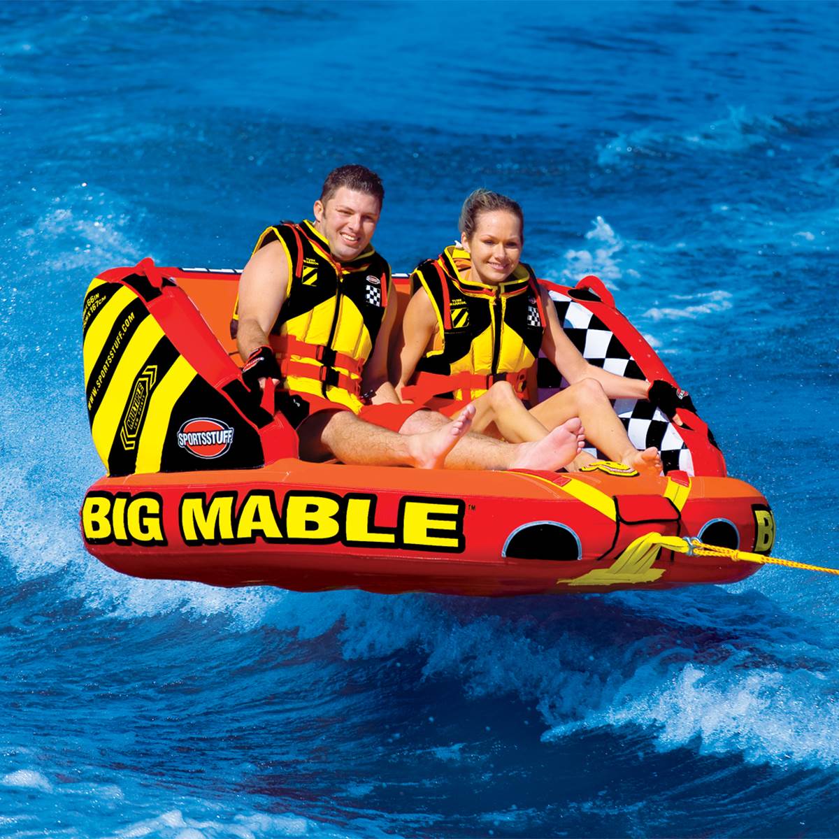 Sportsstuff Inflatable Big Mable Sitting Double Rider Boat Tube (For Parts)