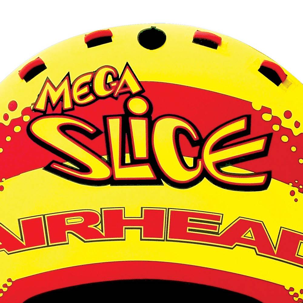AIRHEAD AHSSL-4 Mega Slice 4 Rider Inflatable Towable Lake Water Tube (Open Box)