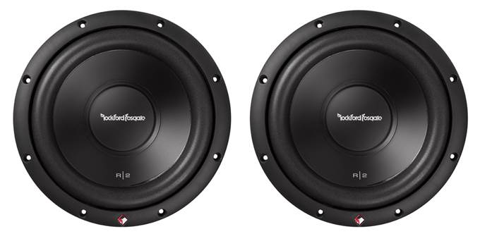 2) ROCKFORD 1000W 10 Inch Subwoofers and Dodge Ram Quad Cab '02-15 Box