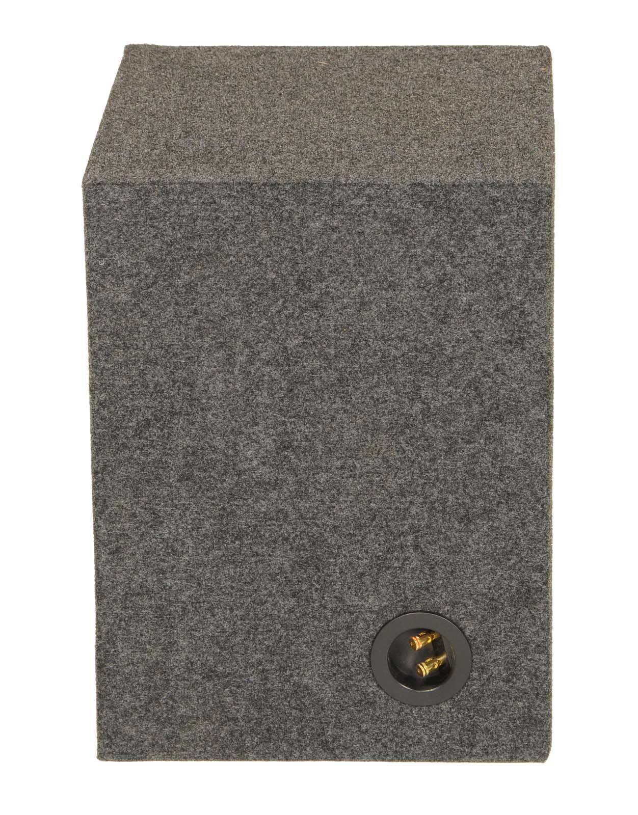Q Power 10" Single Heavy Duty Vented Square Subwoofer Sub Enclosure Box (Used) - VMInnovations