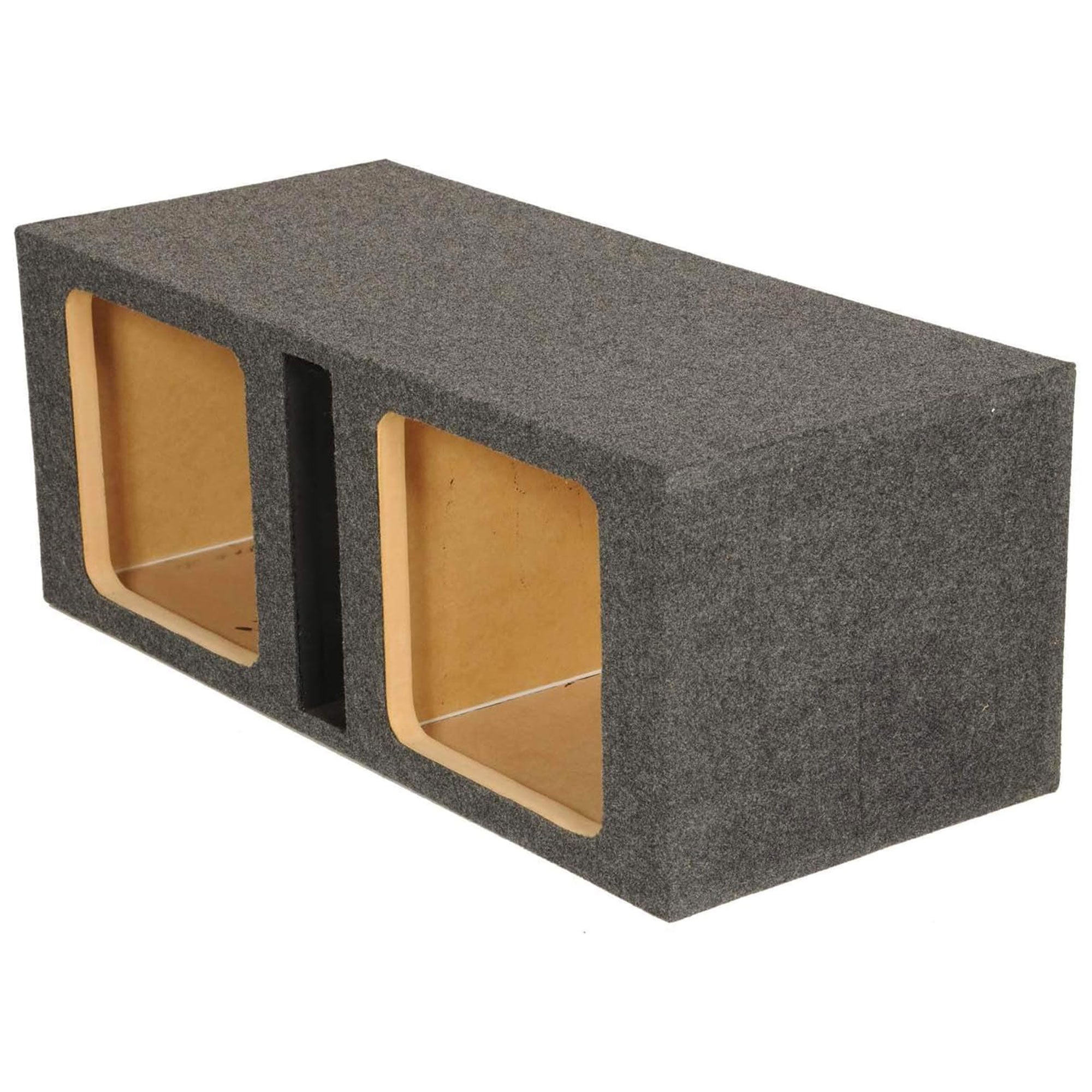 Square Kicker Solobaric Dual 12" Ported Subwoofer Box Speaker Enclosure (Used)