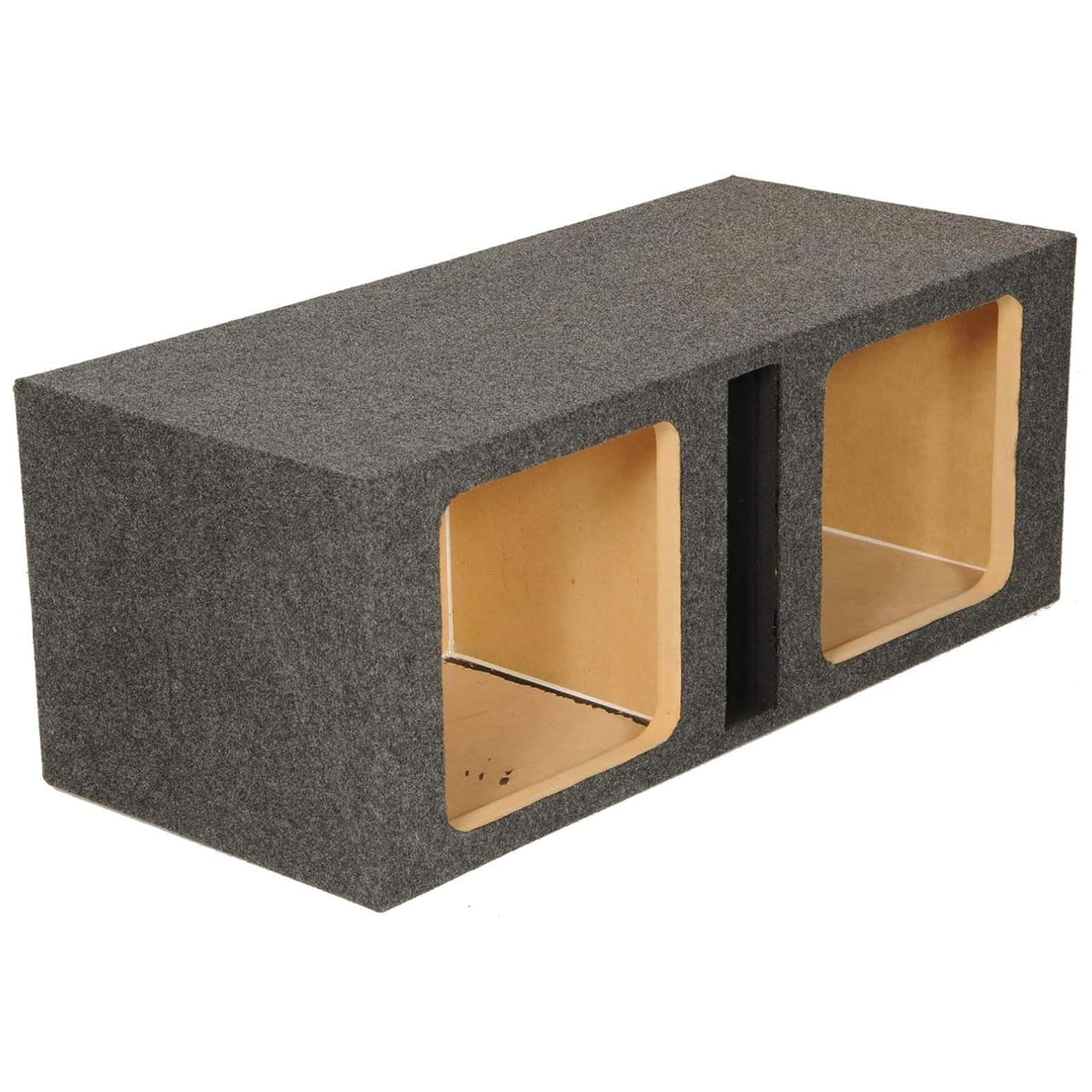Square Kicker Solobaric Dual 12" Ported Subwoofer Box Speaker Enclosure (Used)