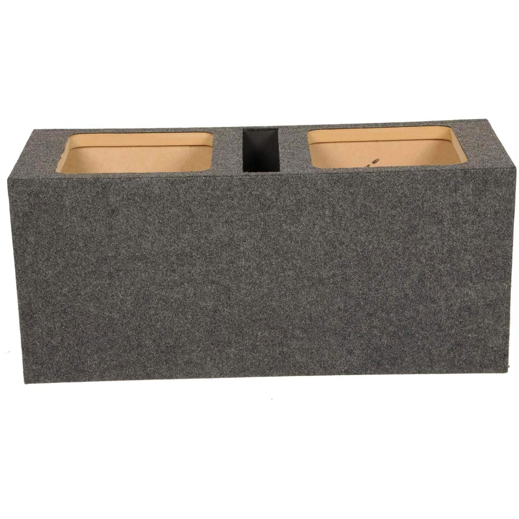 Square Kicker Solobaric Dual 12" Ported Subwoofer Box Speaker Enclosure (Used)
