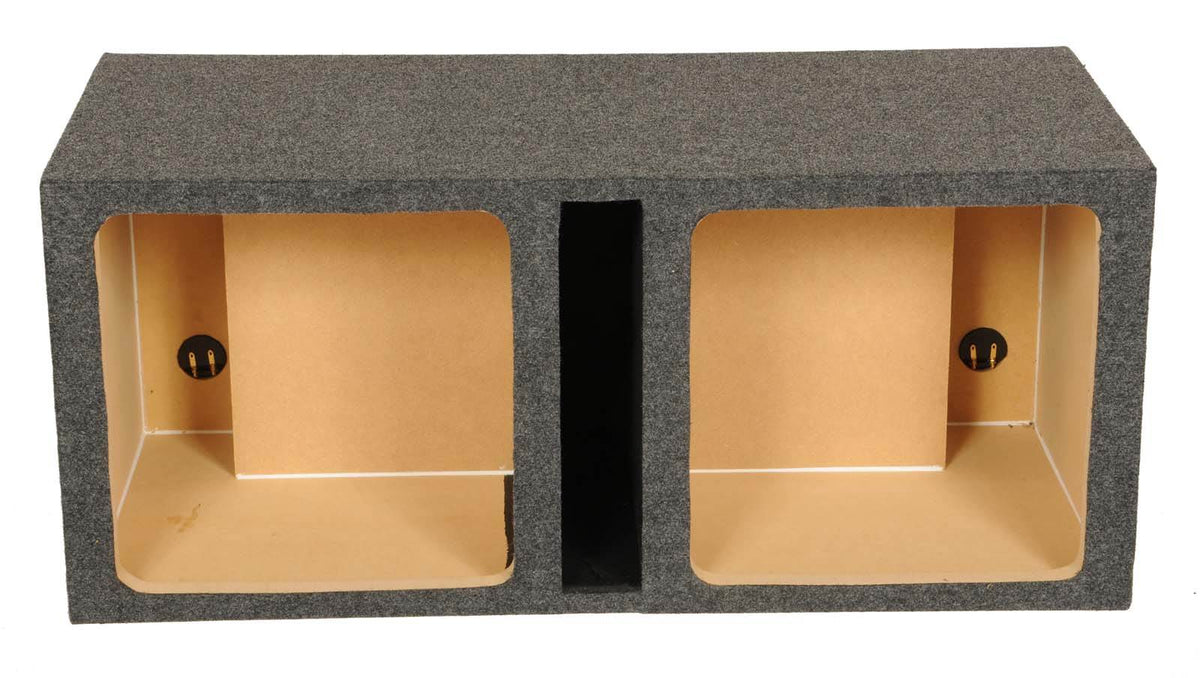 Q Power HD215 15" Dual Heavy Duty Vented Square Subwoofer Sub Enclosure Box