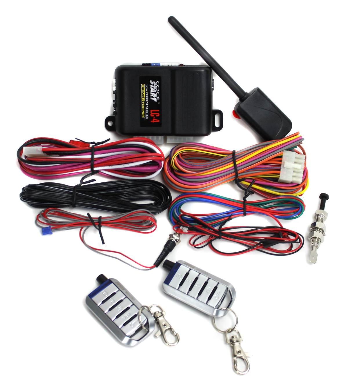 New Crimestopper LC-4 Cool Start 1500 Ft 1 Way Car Remote Start Starter Kit
