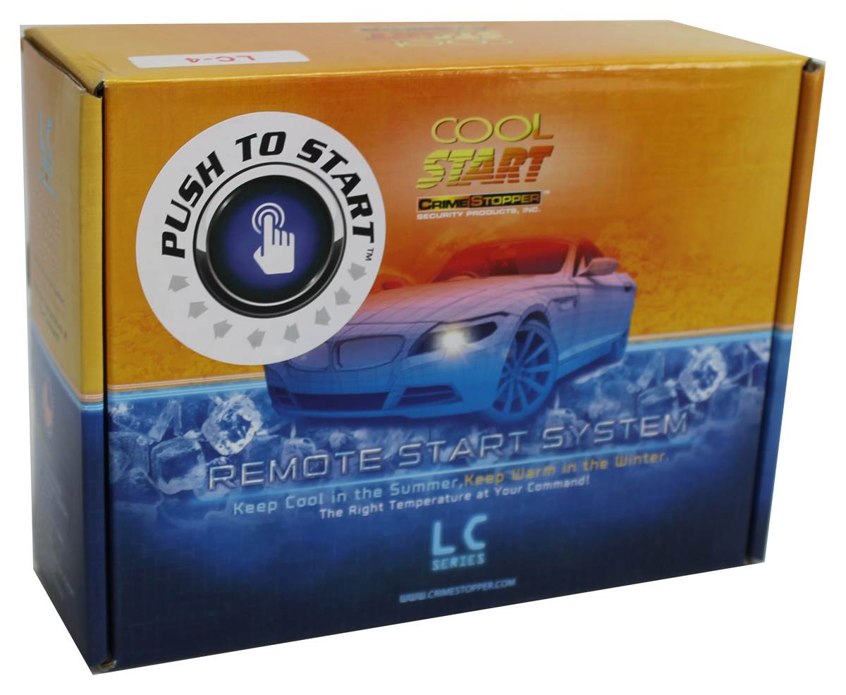 New Crimestopper LC-4 Cool Start 1500 Ft 1 Way Car Remote Start Starter Kit