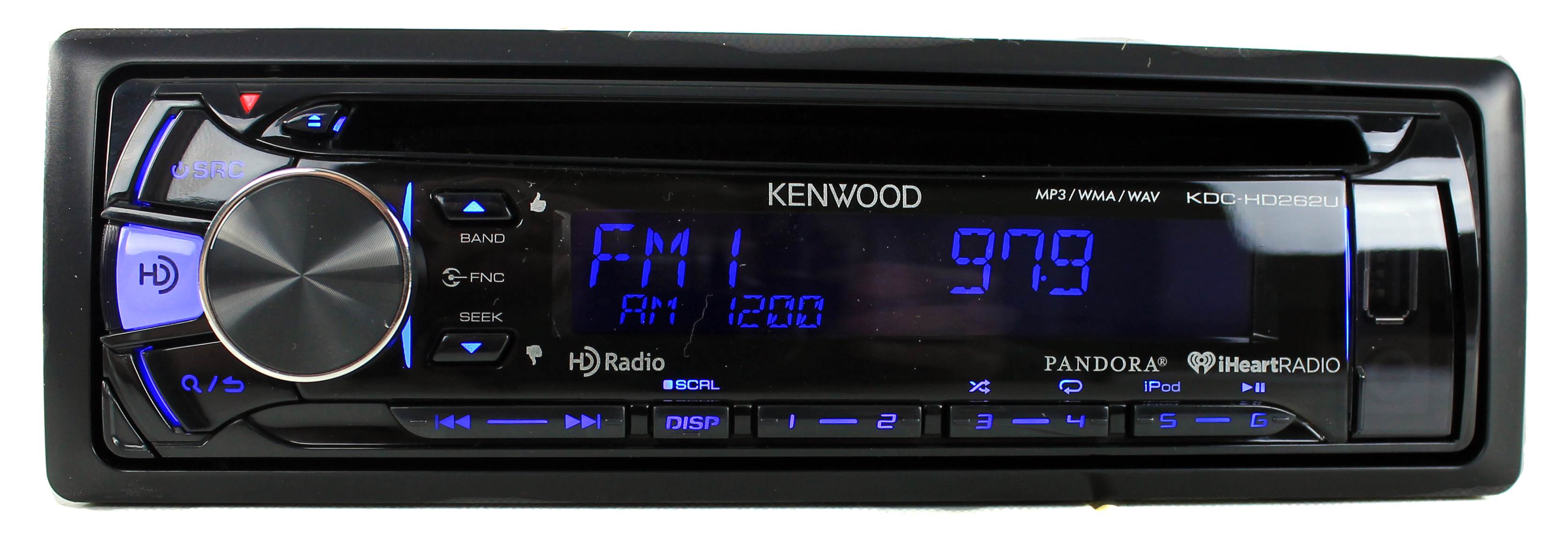Kenwood KDC-HD262U Car Pandora CD Player Stereo Receiver w/ HD Radio - Open Box