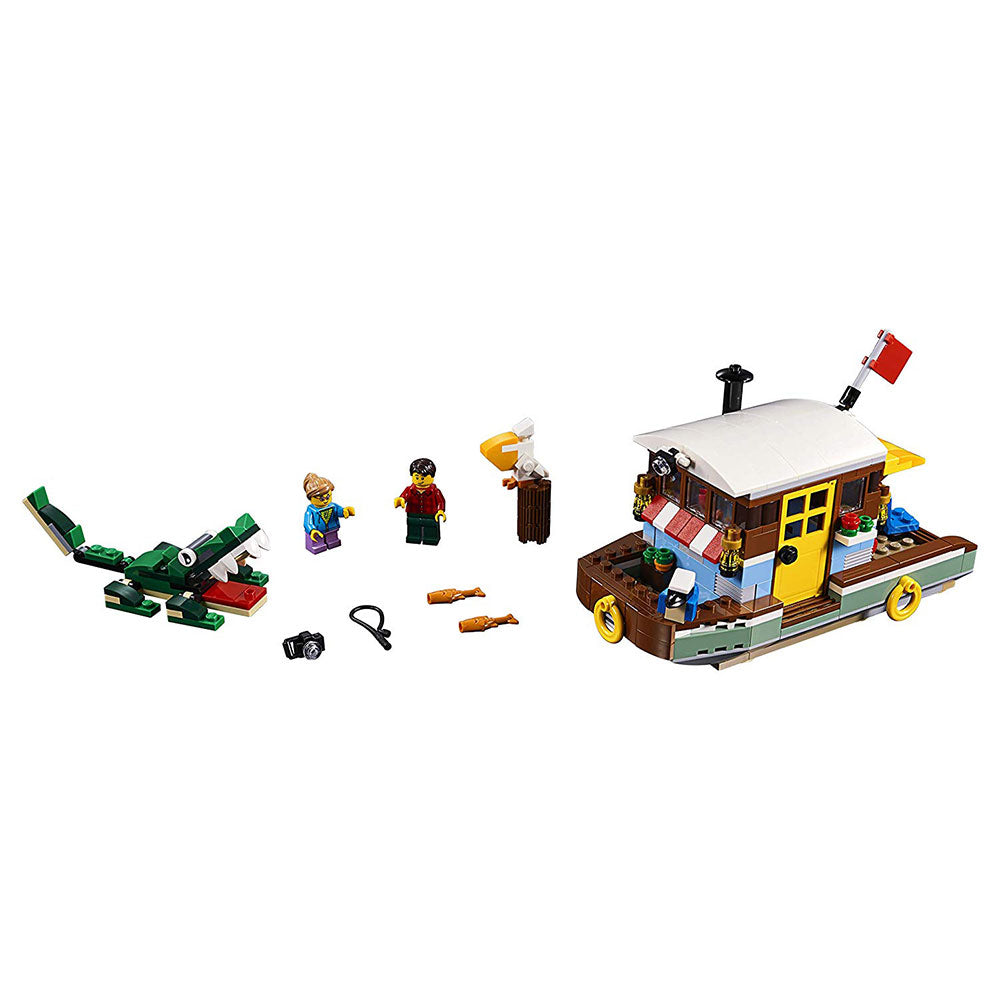 LEGO 31093 Creator 396 Piece 3 in 1 Riverside Houseboat Building Kit for Kids