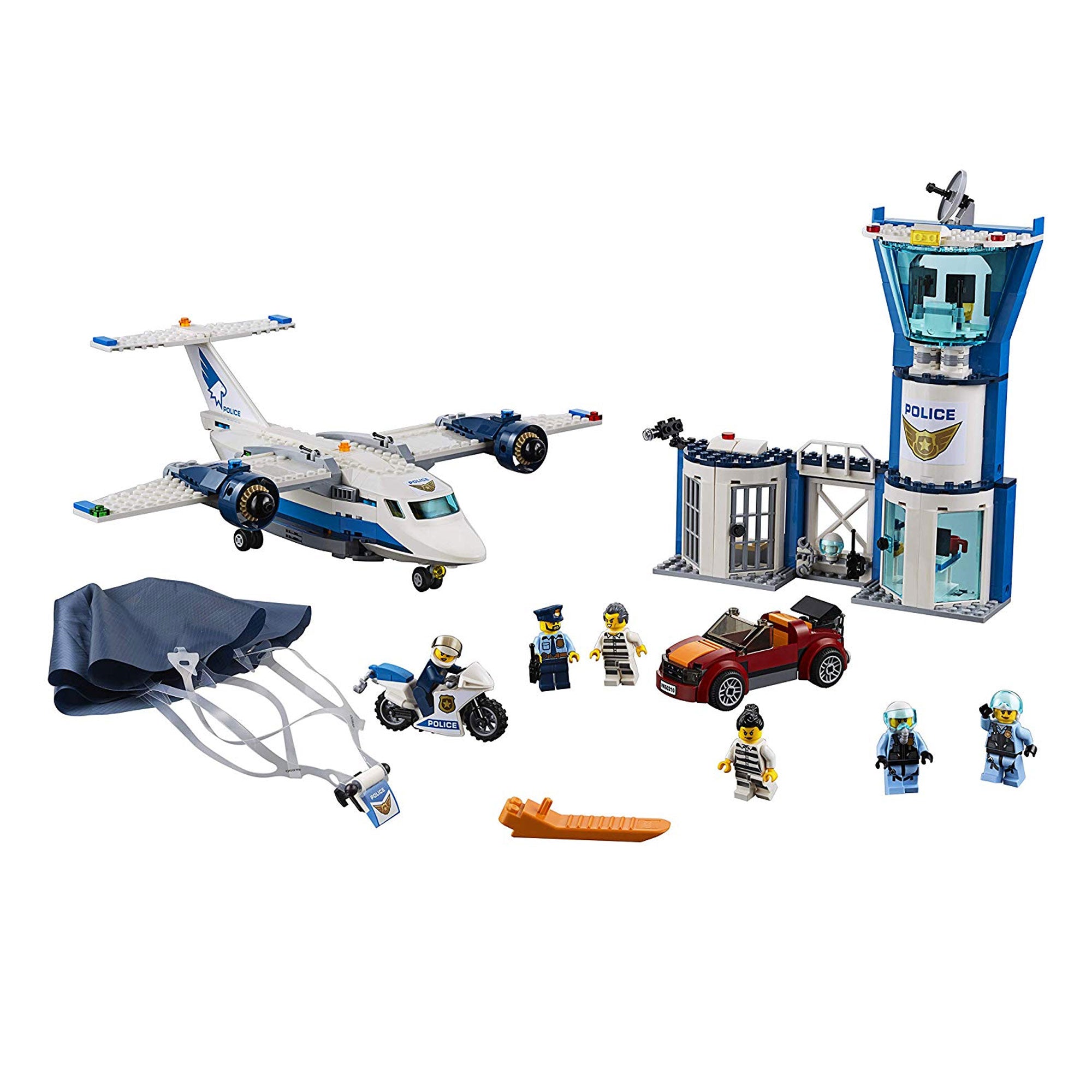 LEGO 60210 City 529 Piece Sky Police Air Base Building Kit for Kids Age 6 and Up