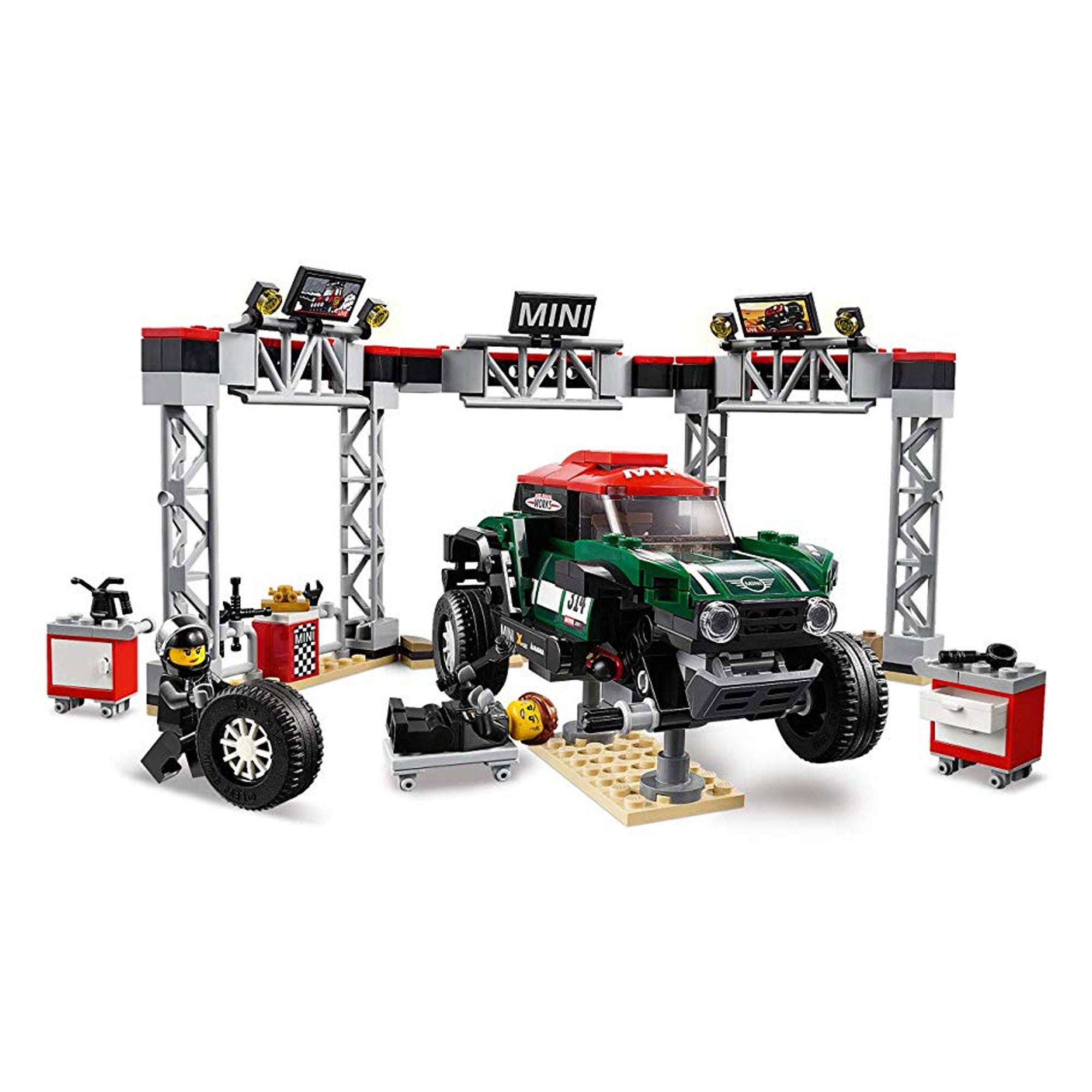 LEGO 6251797 Speed Champions 1967 Mini Cooper and 2018 John Cooper Works Buggy