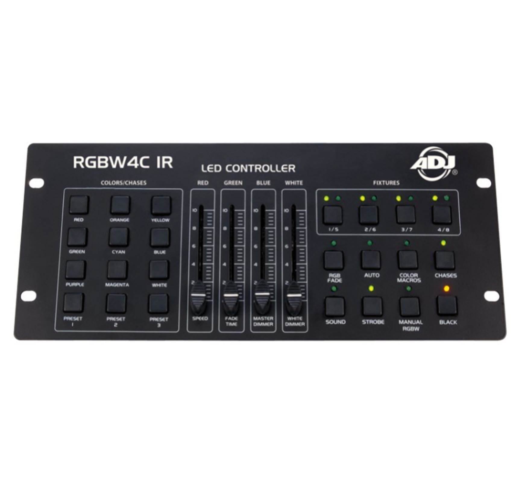 American DJ 32 Channel RGB/RGBW/RGBA LED DMX Lighting Controller | RGBW4C-IR