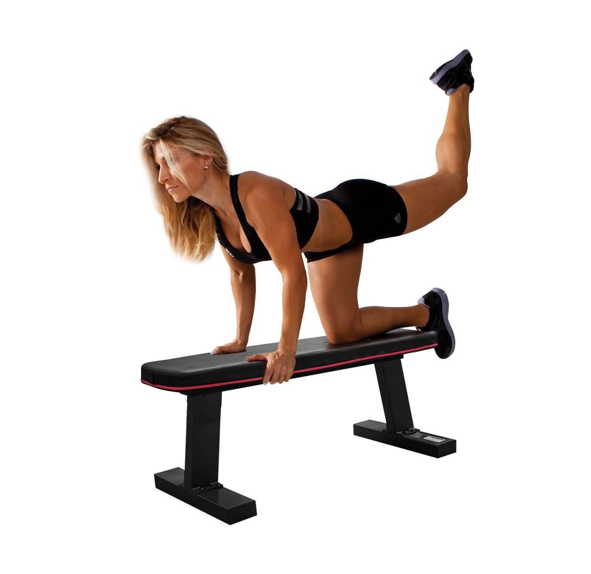 Marcy Multipurpose Home Gym Workout Utility Flat Bench | SB-10510 (Open Box)