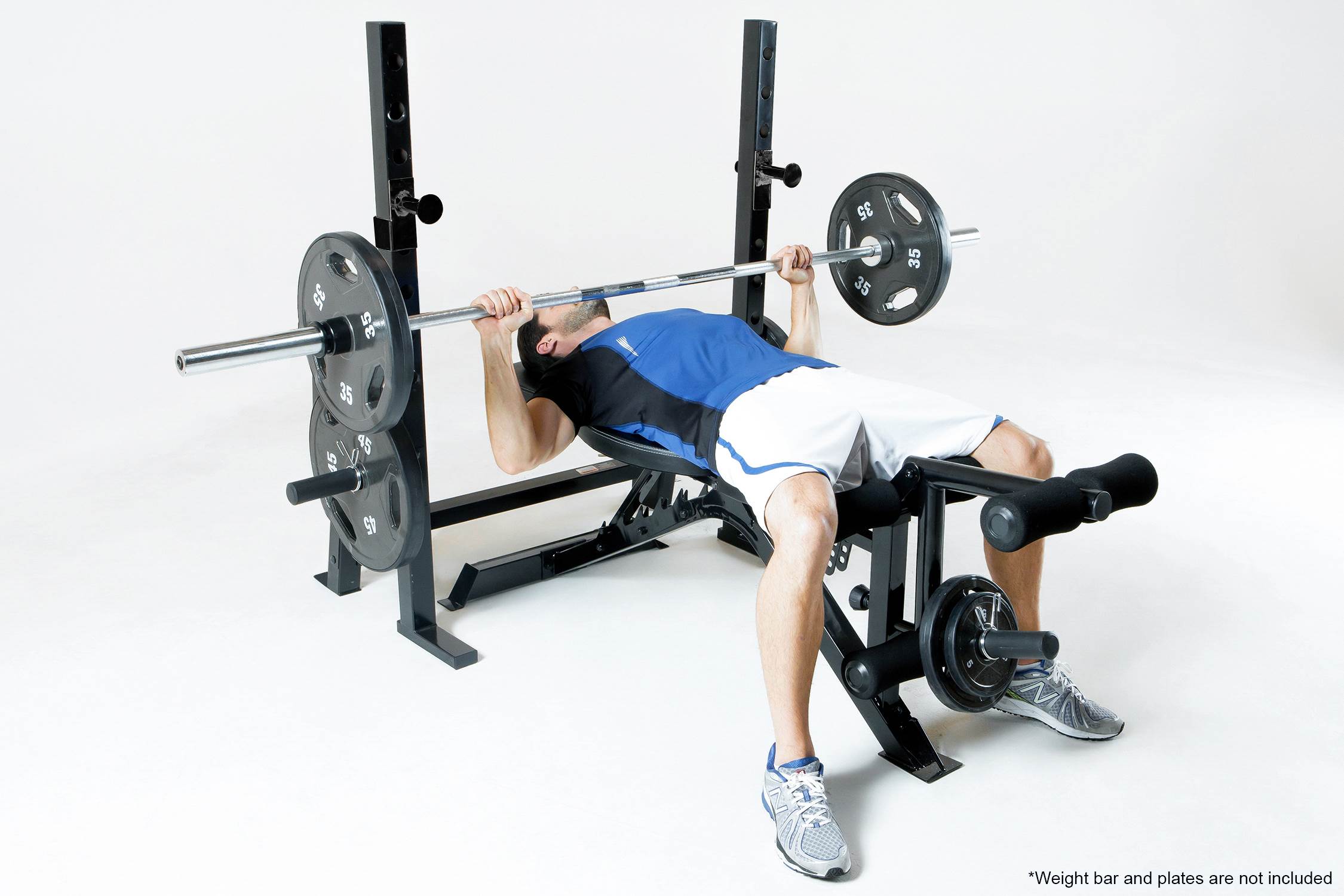 Marcy Olympic Multipurpose Home Gym Workout Weight Bench and Rack - Open Box