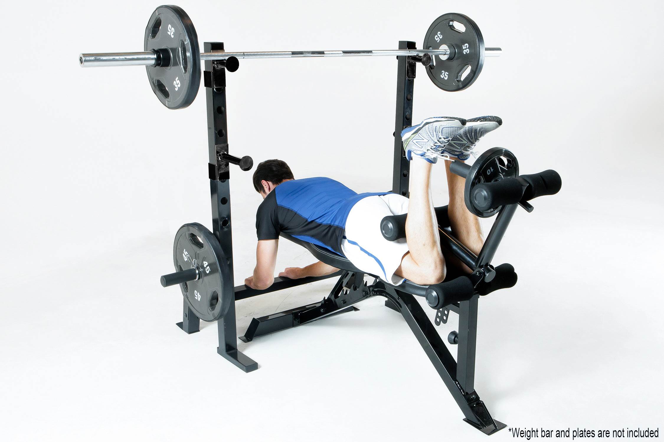 Marcy Olympic Multipurpose Home Gym Workout Weight Bench and Rack - Open Box
