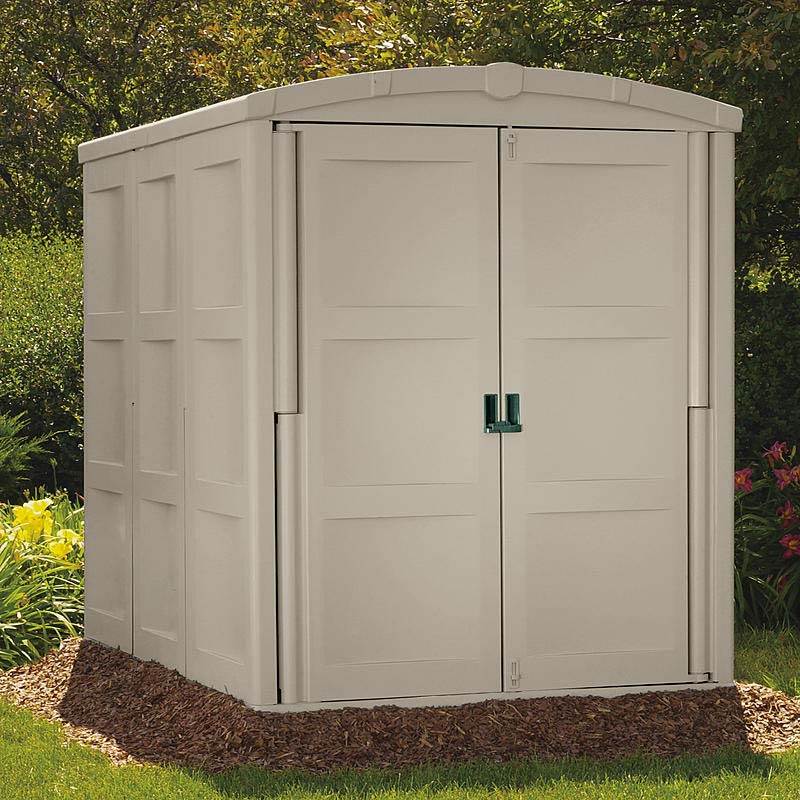 Suncast GS9000 Large Outdoor Vertical Shed Storage Building 200 Cu Ft - Open Box