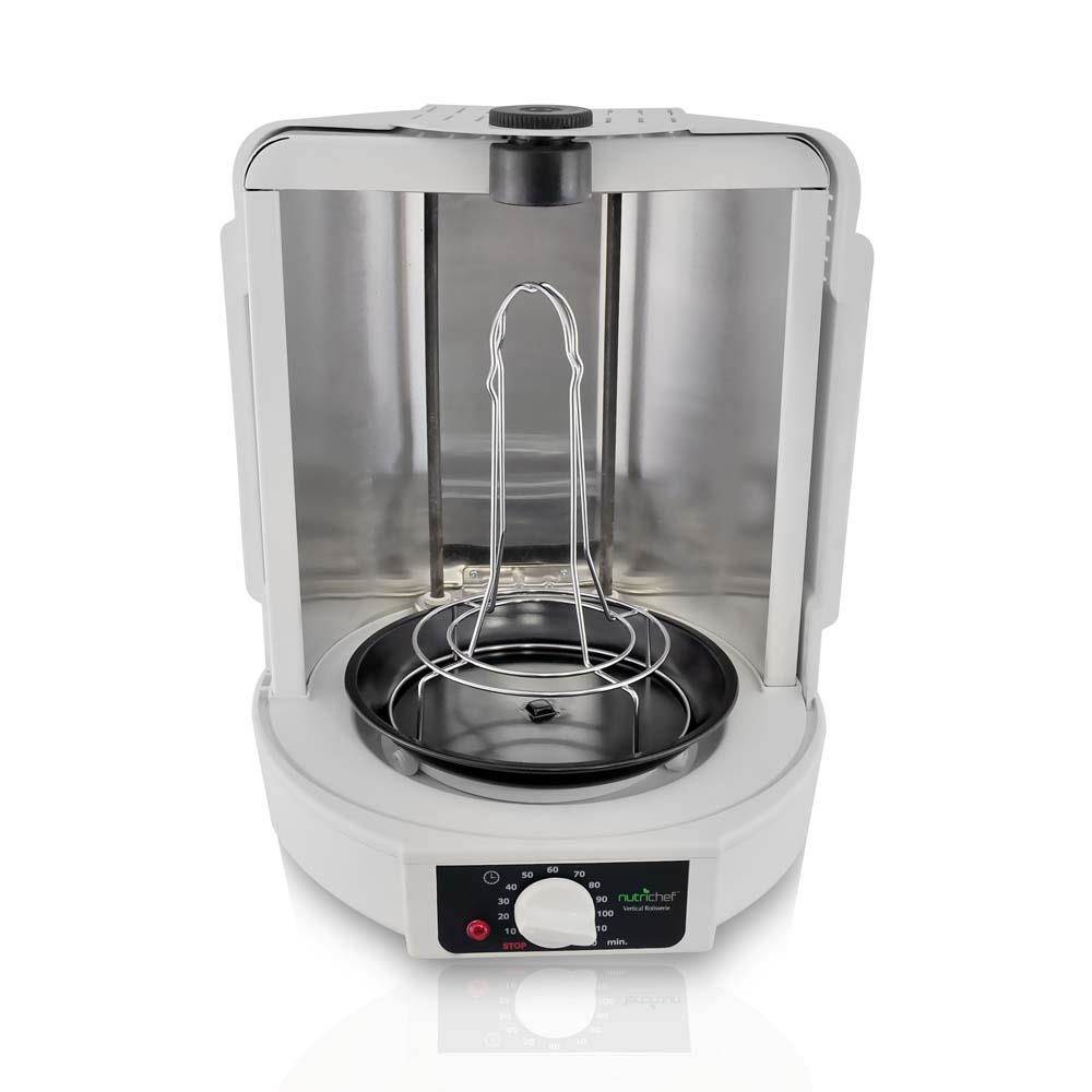 Nutrichef Countertop Electric Rotating Kitchen Grill Rotisserie Oven-Open Box