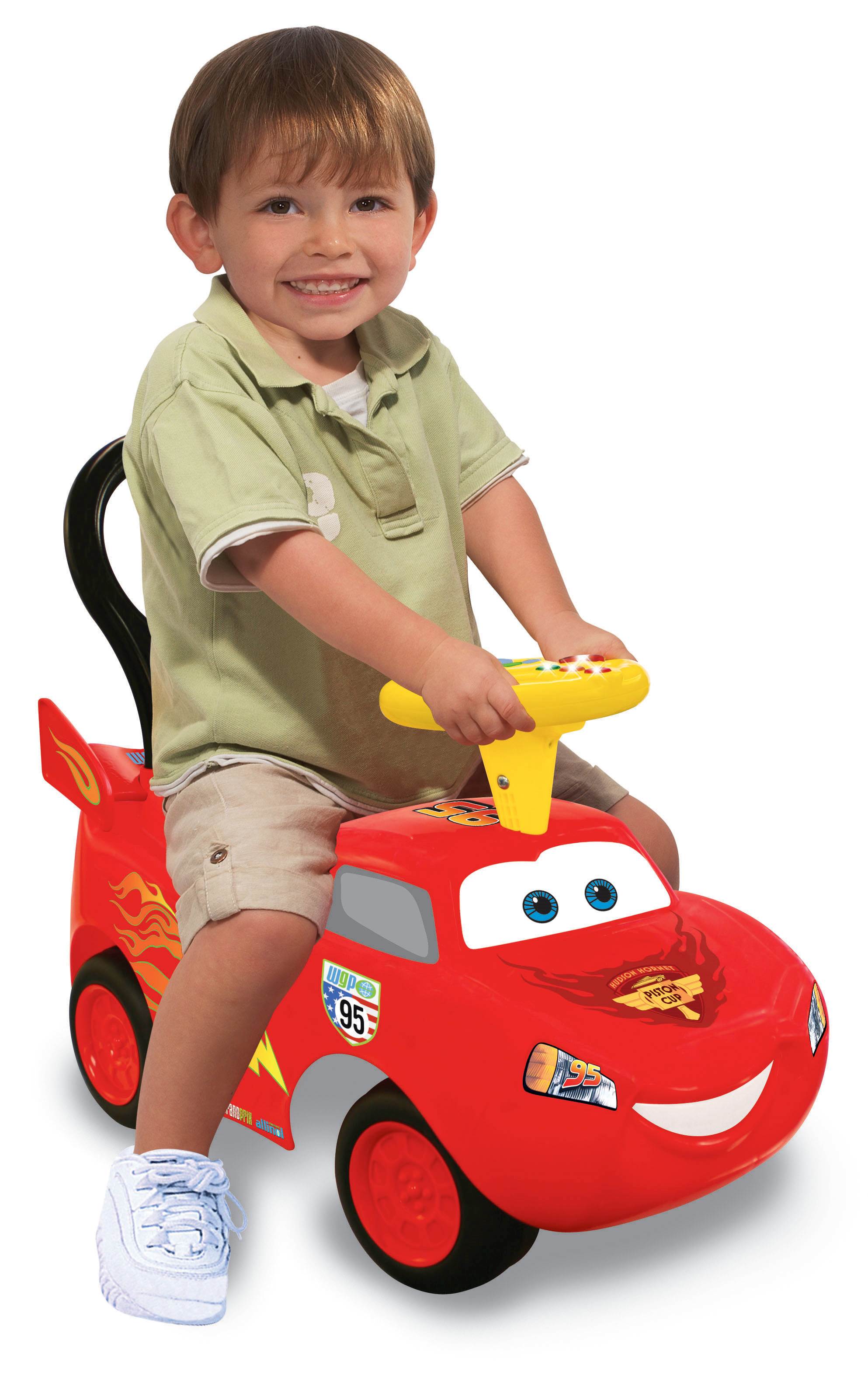 Kiddieland Disney Pixar Cars Lightning McQueen Activity Ride-On Push (Open Box)