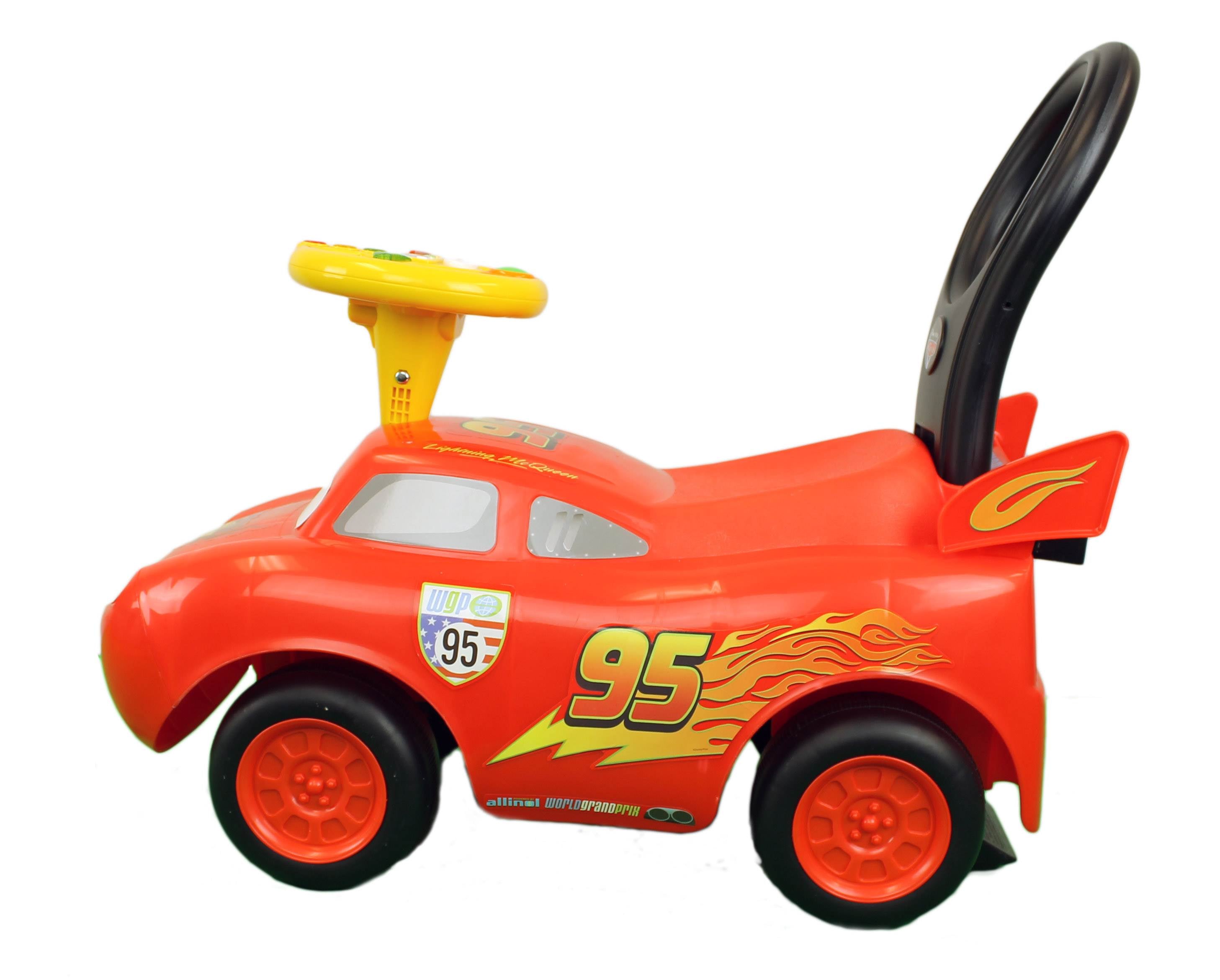 Kiddieland Disney Pixar Cars Lightning McQueen Activity Ride-On Push (Open Box)