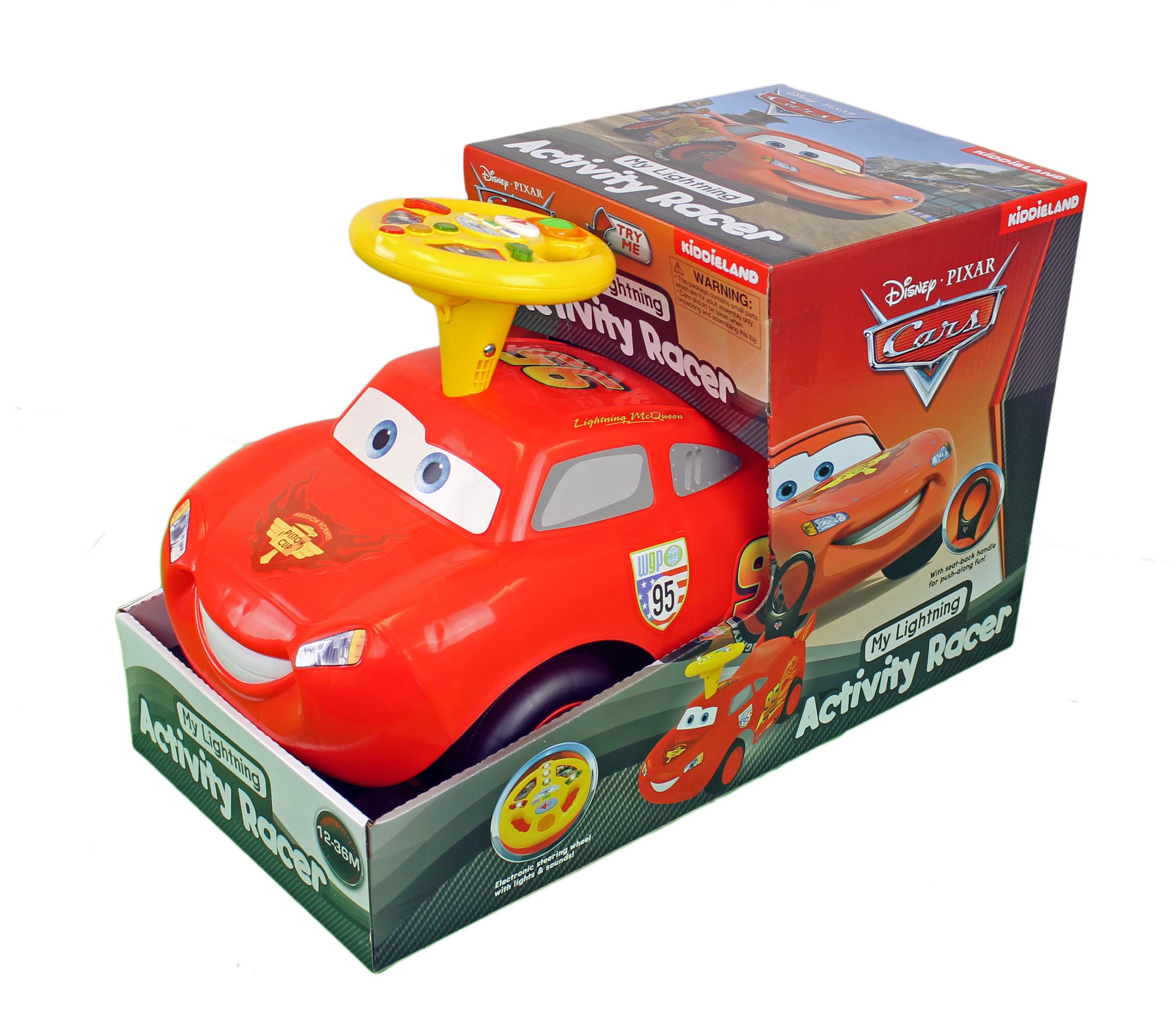 Kiddieland Disney Pixar Cars Lightning McQueen Ride-On Push Car Racer - Used