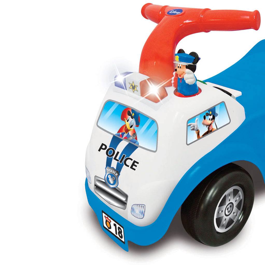 Kiddieland Disney Mickey Mouse Police Drive Along Ride-On Push Car (Open Box)
