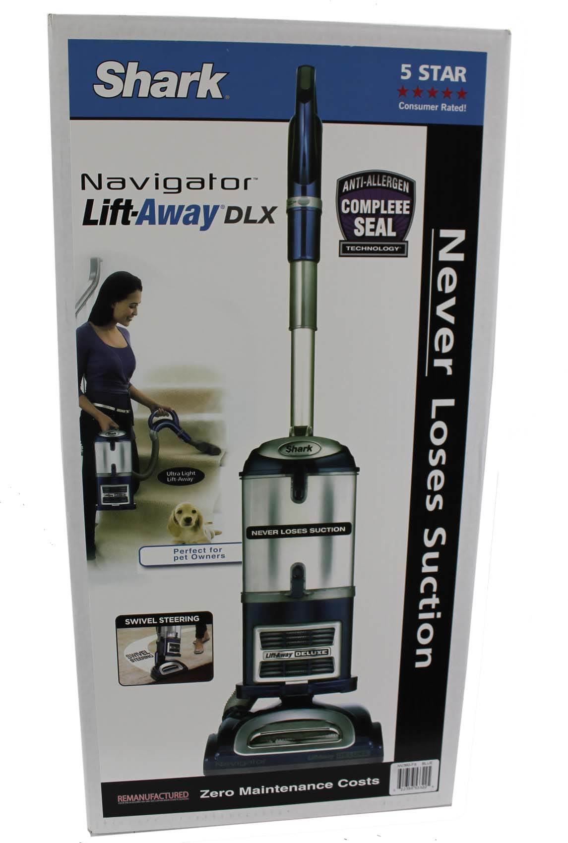 Shark Navigator Lift-Away Deluxe Blue Vacuum (Certified Refurbished) (Open Box)