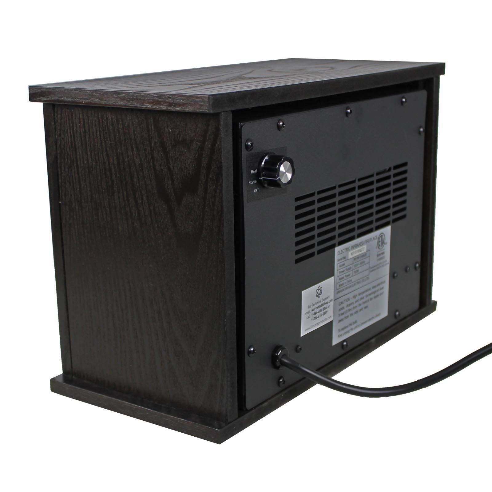 LifeSmart LifePro 500 SqFt Infrared Mini Wood Fireplace Heater (Open Box)
