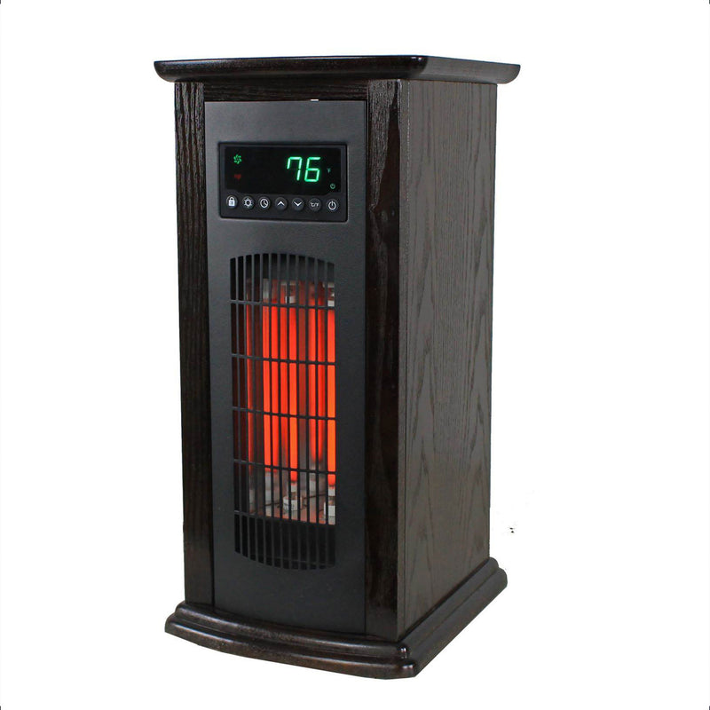 LifeSmart LifePro 1500 Watt 1500 BTU Infrared Quartz Indoor Tower Space Heater