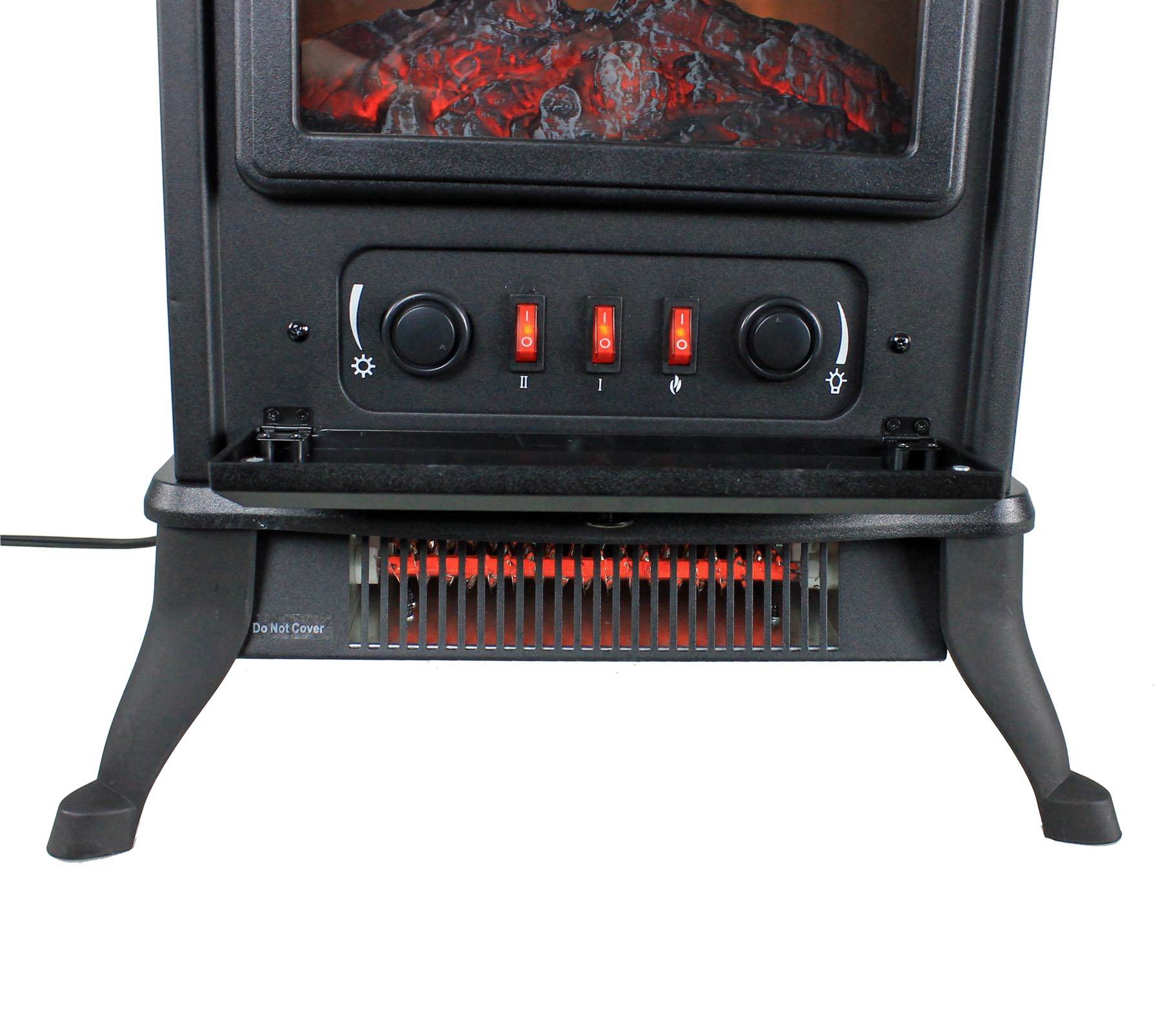 Warm Living 1000W Electric Infrared 800 Sq Ft Home Stove Fireplace - Open Box