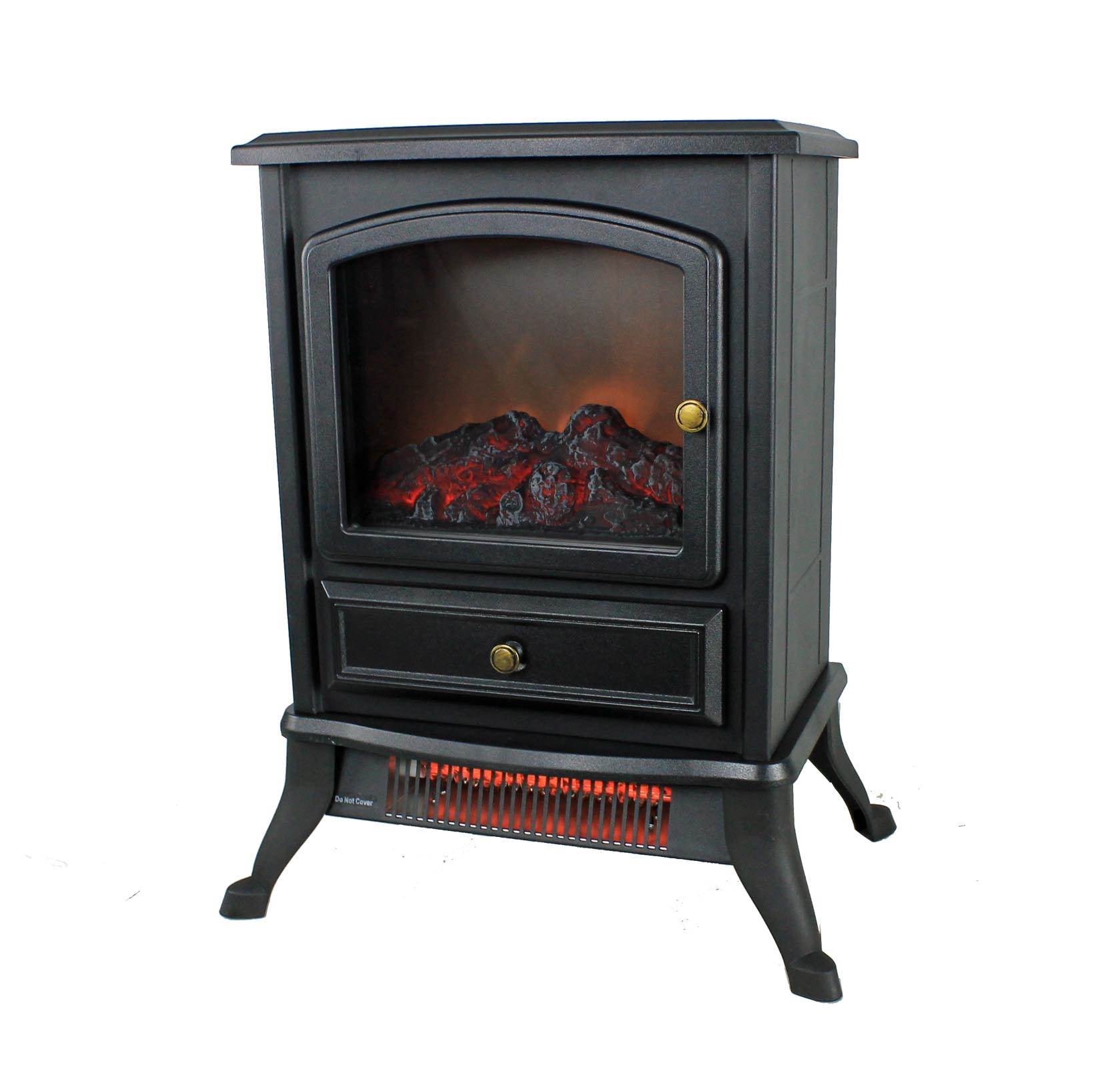 Warm Living 1000W Electric Infrared 800 Sq Ft Home Stove Fireplace - Open Box