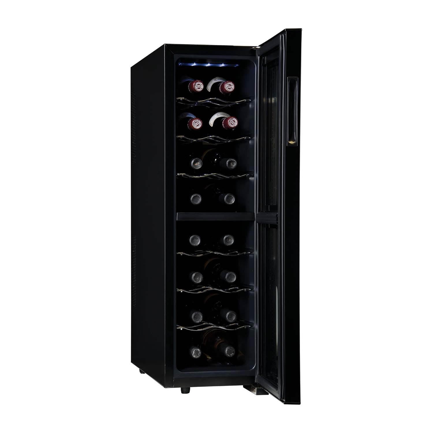 Haier Thermoelectric 16-Bottle Dual Zone Glass Door Wine Fridge (Open Box)