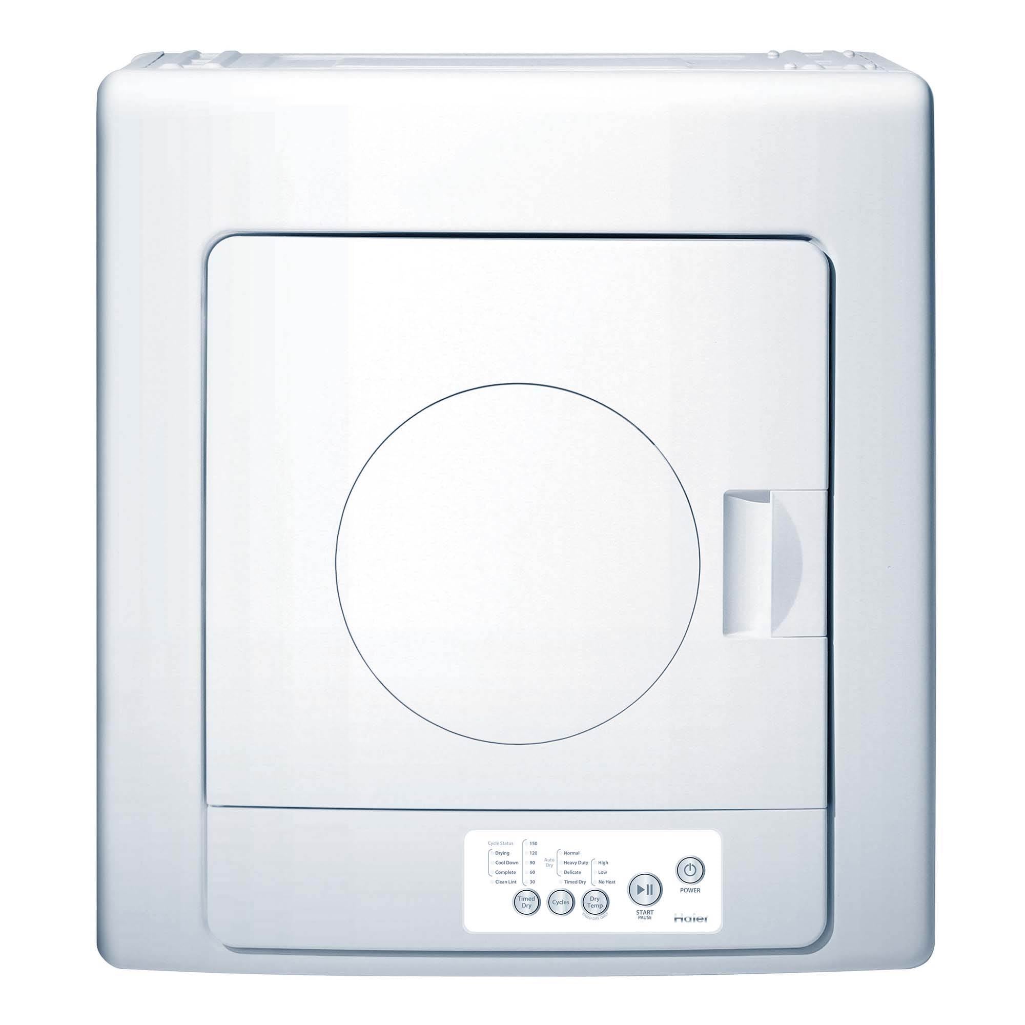 Haier 2.6 Cubic Feet Compact Vented Dryer Electronic Controls (Open Box)