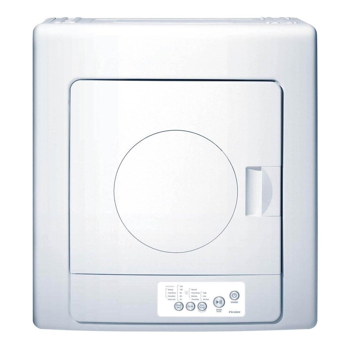 Haier 2.6 cu.ft. Compact Electric Vented Dryer and Electronic Controls (Damaged)