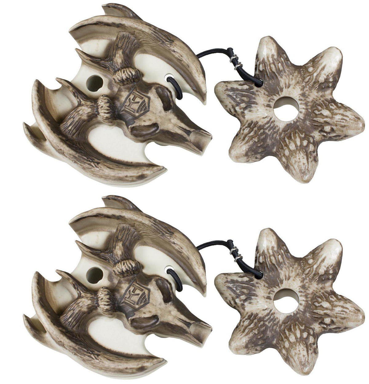 (2) Knight & Hale Da' Bonehead Deer Buck Antlers Hunting Rattle Calls | KHD1007