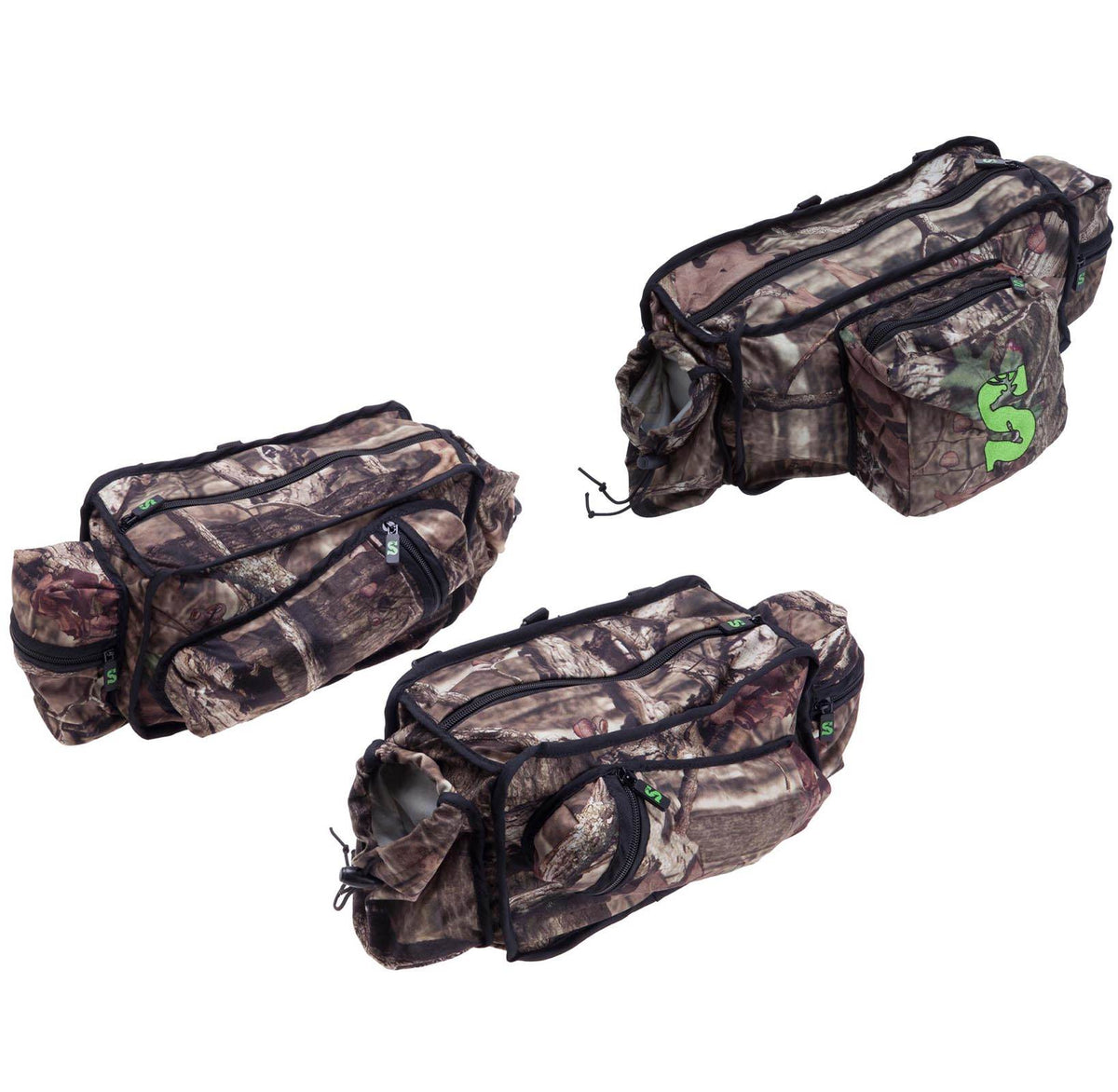 Summit Deluxe Hunting Treestand Side & Front Storage Bags w/ Camo