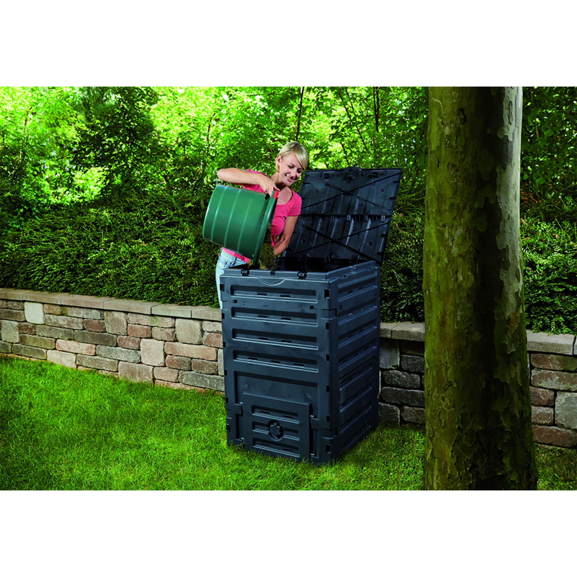 Exaco Trading Eco Master 450 120 Gallon Garden Compost Soil Bin (Open Box)