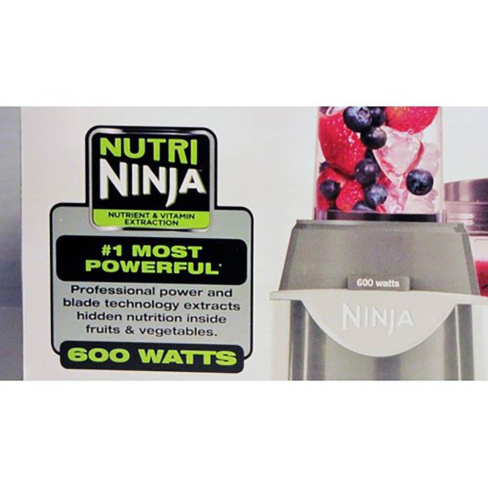Ninja BL100 Single Serve System Pulse Blender 600W Smoothie Mixer (Open Box)