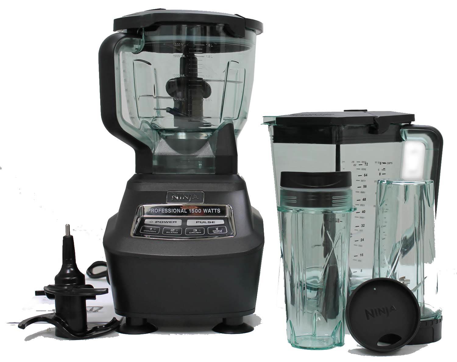 Ninja Mega Kitchen System 1500W Power Blender Processor w/ Nutri Cups (Open Box)