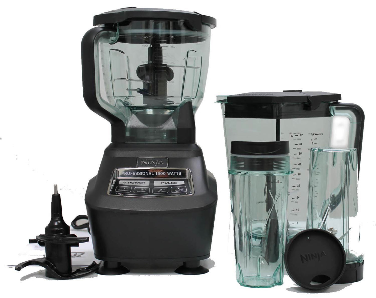 NEW Ninja BL770 Mega Kitchen System 1500W Power Blender Processor w/ Nutri Cups